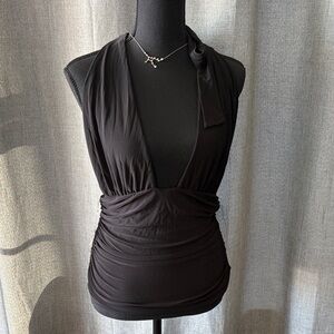 Chic Black Halter Top by Misty Rose